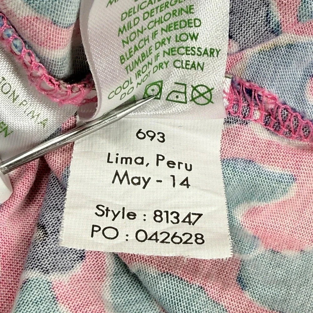 Lilly Pulitzer Corine Dress‎ Small Paws Off Pink Leopard Print Small 3/4 Sleeve
